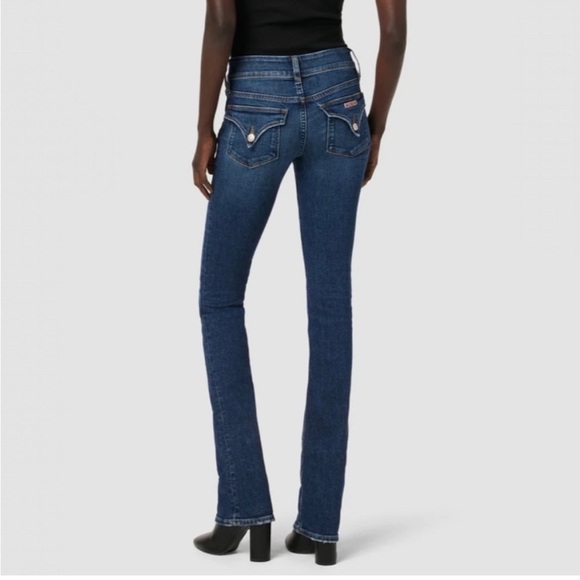 Hudson Mid-Rise Bootcut Stretch Jeans Medium Blue Wash size 29 Made in USA - Picture 3 of 16